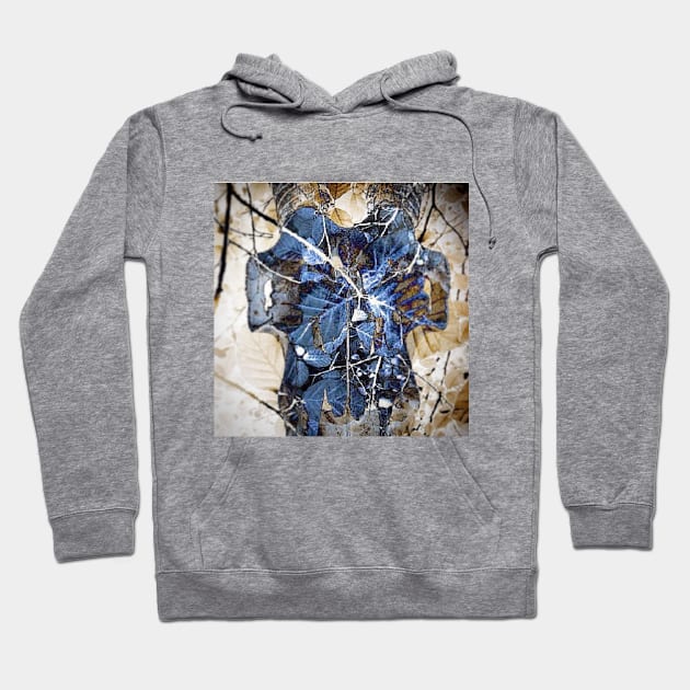 Blue Skull Hoodie by Wh1te N0ize